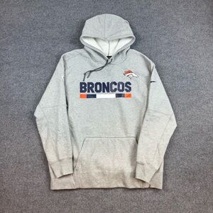Men’s Nike gray NFL Denver Broncos training hoodie size 2XL